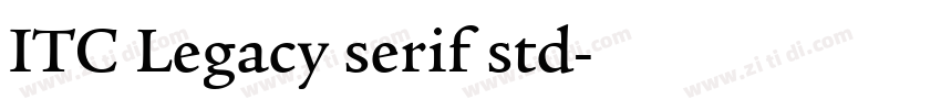 ITC Legacy serif std字体转换